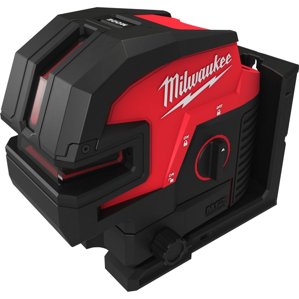 Milwaukee - Kreuzlinienlaser mit Vier Lotpunkten M12 (M12 CLL4P-0C) 